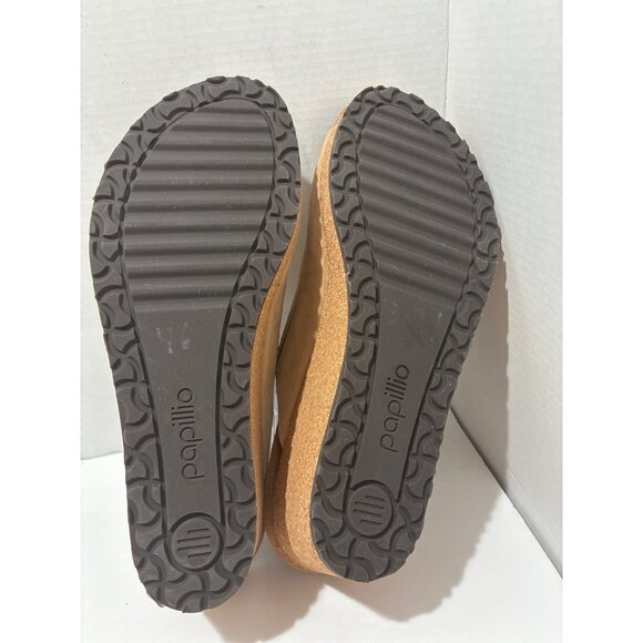 Birkenstock Namica by Papillio Women Mules Suede Slip On Wedge Heel Sandals - Picture 6 of 7